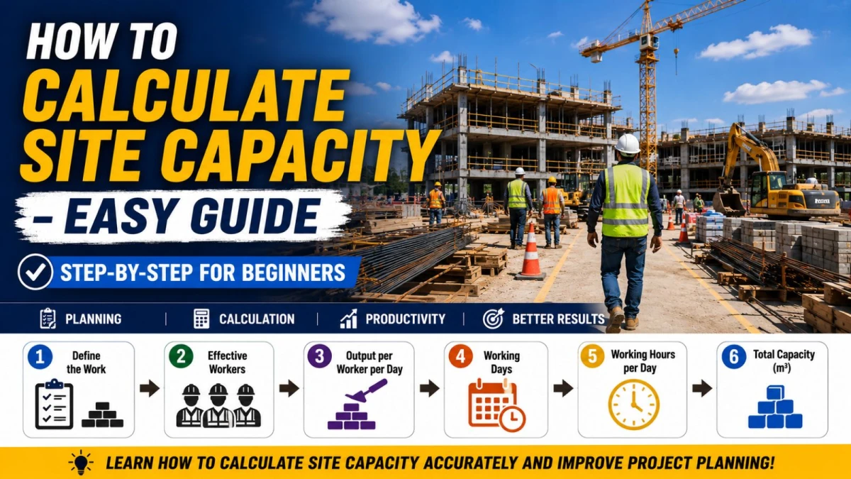 How to Calculate Construction Site Capacity in 2026 (Simple Formula)