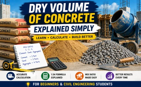 Dry Volume of Concrete Simple Explanation and Calculation Formula for Beginners