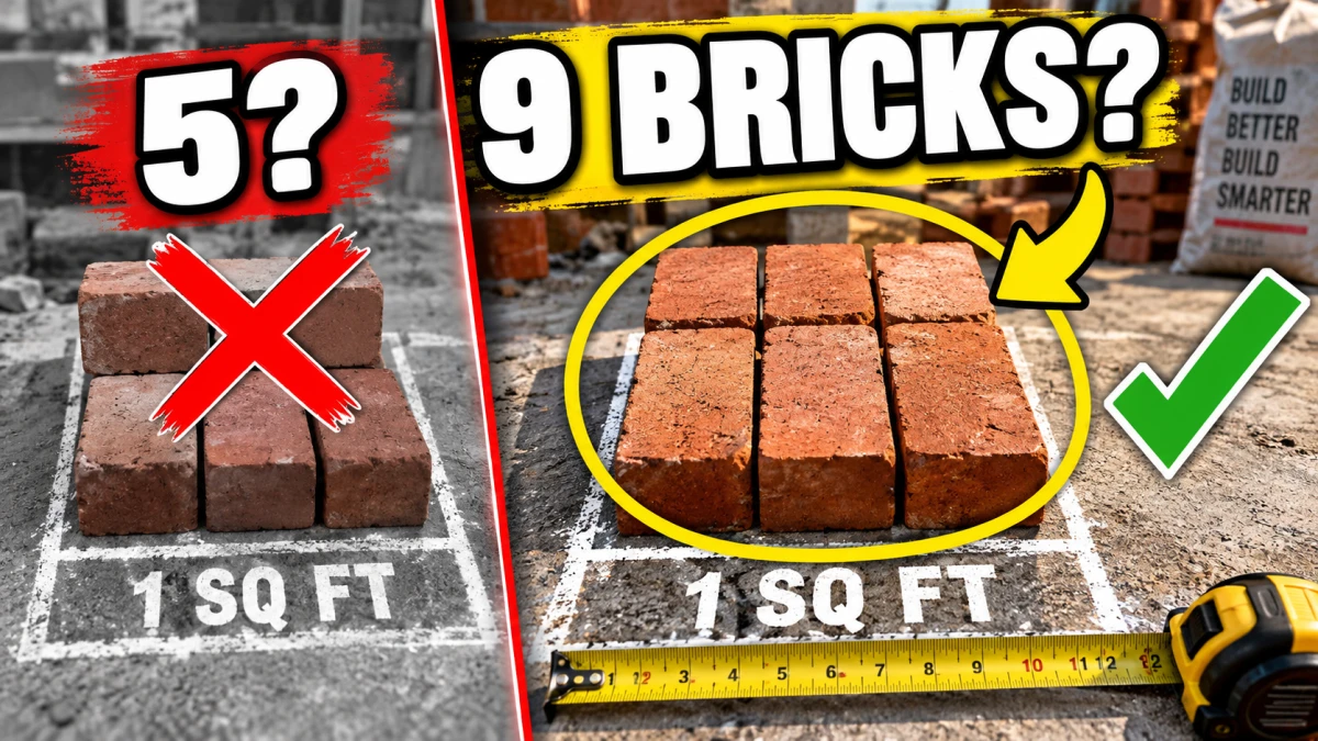 Bricks Calculation Formula in Feet/Sq Ft: Exact Numbers for 4.5″ & 9″ Walls
