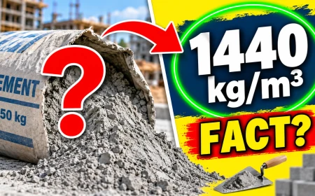Density of Cement The Exact 1440 kgm³ Value and How to Use It