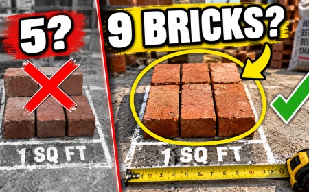 Bricks Calculation Formula in Feet/Sq Ft: Exact Numbers for 4.5″ & 9″ Walls