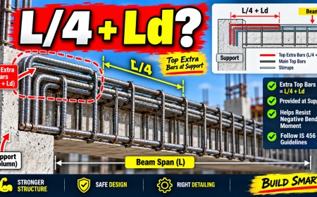 Beam Extra Bar Length Exact Formulas for Top and Bottom Bars