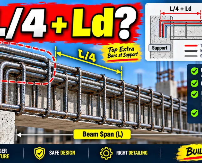 Beam Extra Bar Length Exact Formulas for Top and Bottom Bars