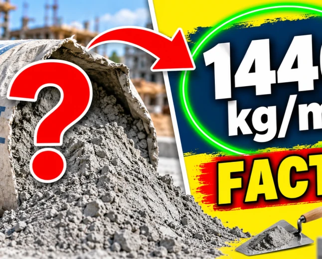 Density of Cement The Exact 1440 kgm³ Value and How to Use It