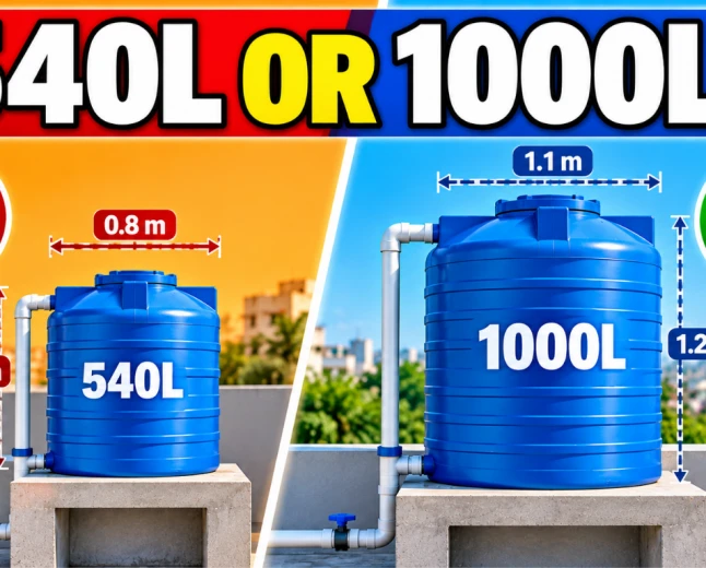 Water Tank Capacity Calculator Formula to Calculate Capacity in Litres (135 LPCD Method)