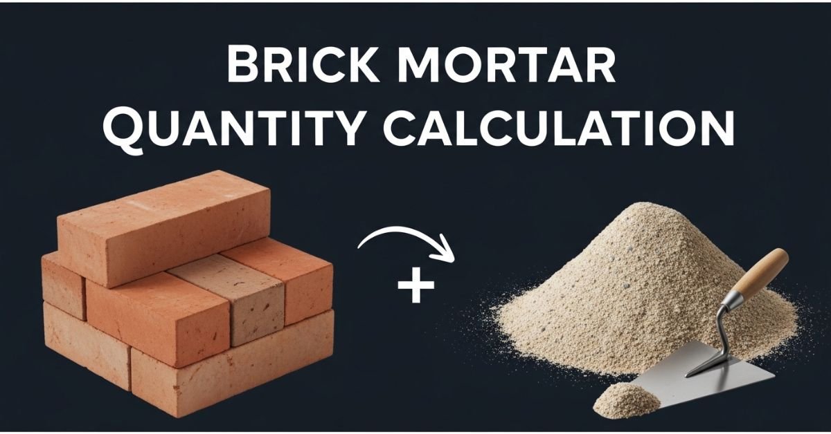 Brick Mortar Quantity Calculation