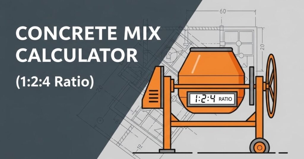 Concrete Mix Calculator (1:2:4 Ratio)