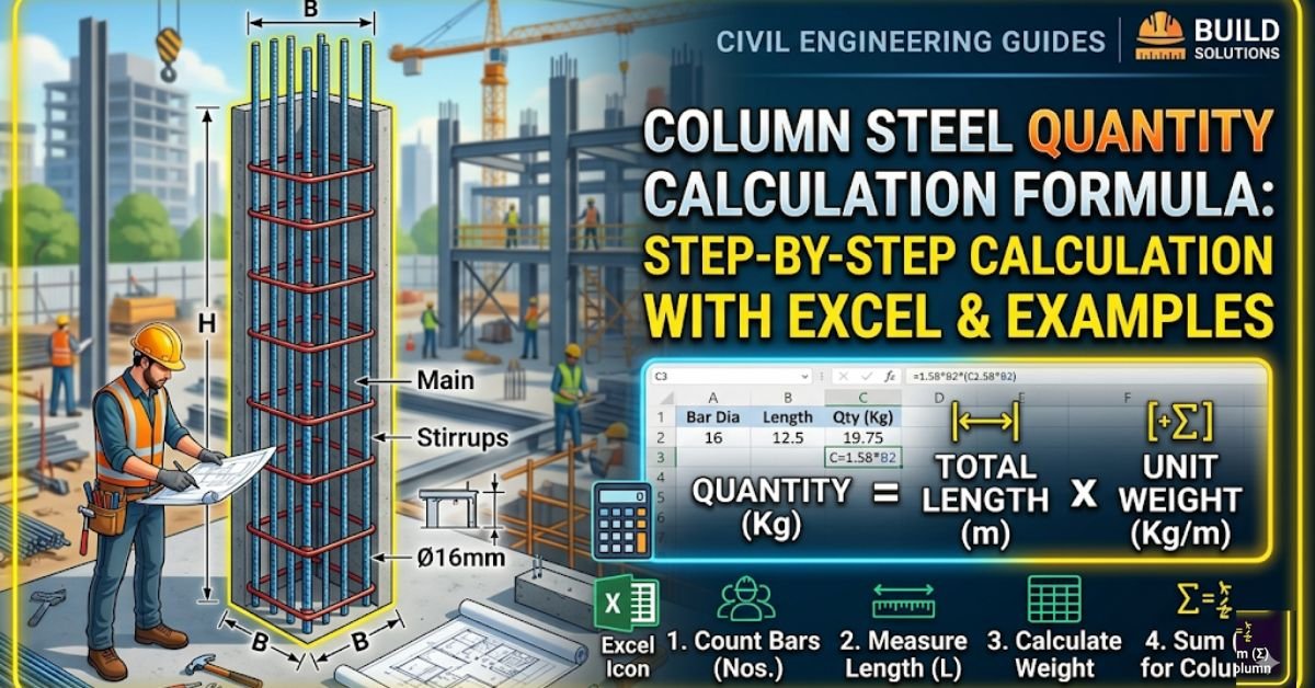 Column Steel Quantity Calculation Formula