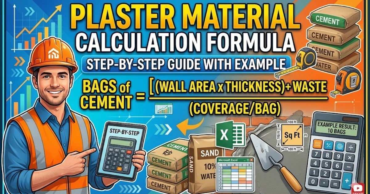 Plaster Material Calculation Formula