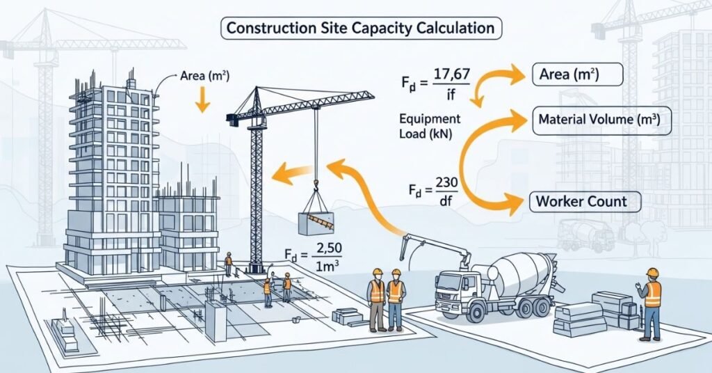 Construction Site Capacity Calculation