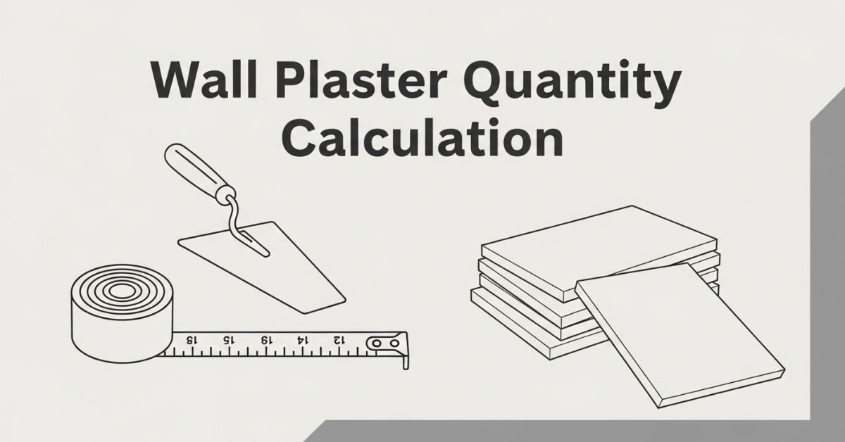 Wall Plaster Quantity Calculation