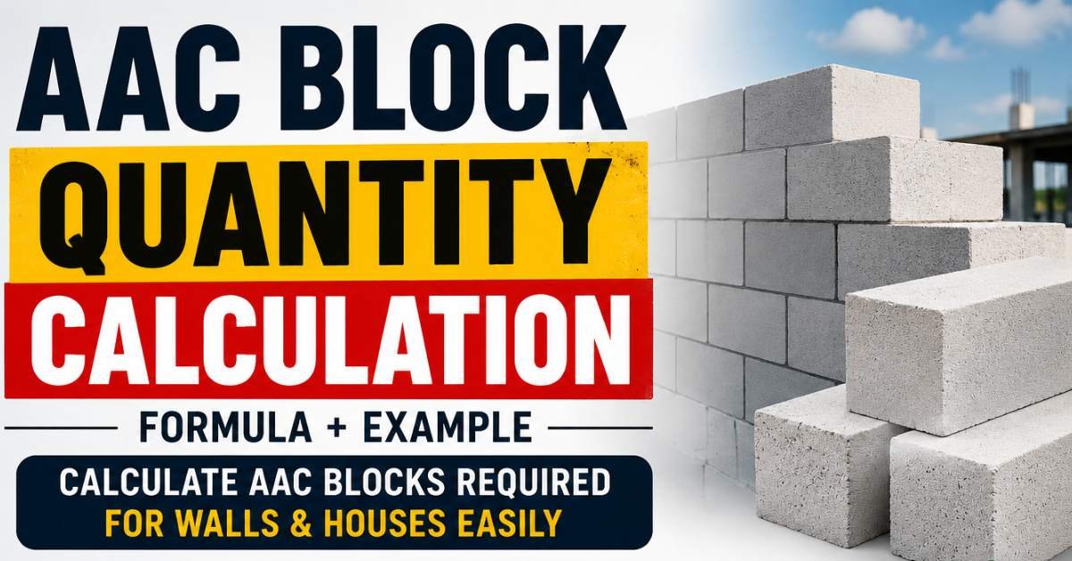 AAC Block Quantity Calculation