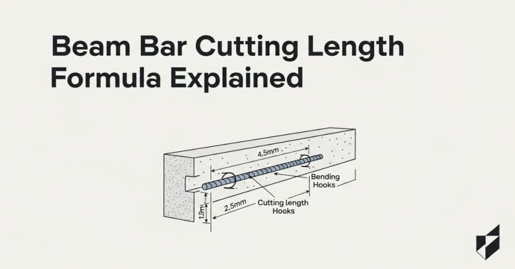 Beam Bar Cutting Length Formula Step by Step Calculation With Example Complete Guide
