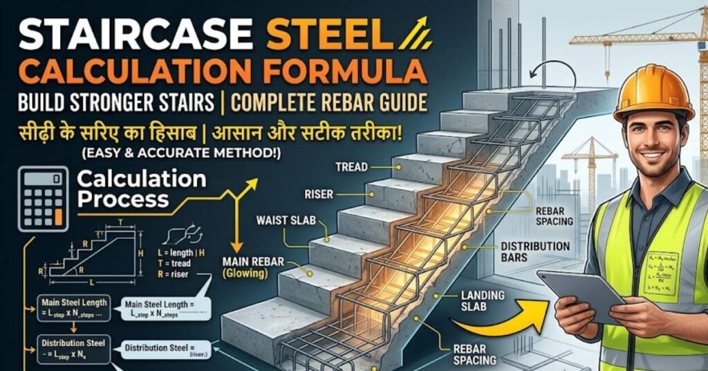 Staircase Steel Calculation Formula Step By Step Reinforcement Guide With Example
