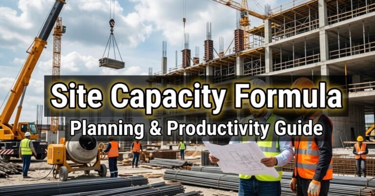 Construction Site Planning Formula Capacity Calculation & Work Efficiency Guide