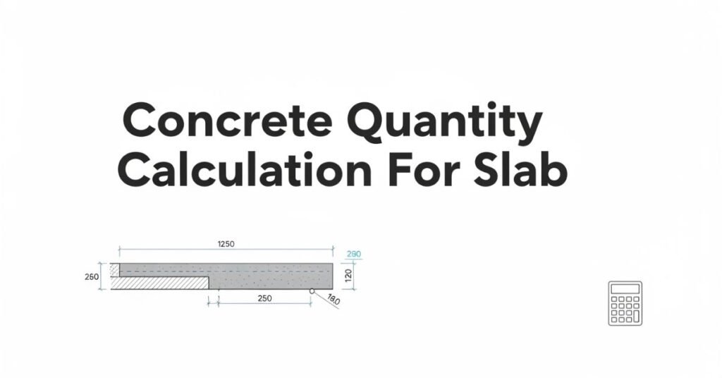 Concrete Quantity Calculation For Slab Volume & Material Formula Guide 1 Concrete Quantity Calculation For Slab