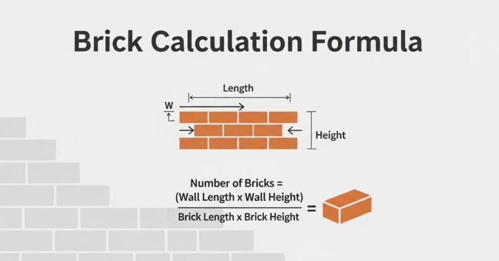 Brick Calculation Formula With Example Wall Estimation Guide (Step by Step)