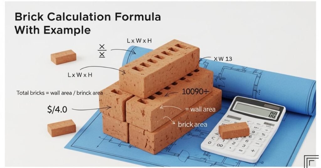 Brick Calculation Formula With Example Wall Estimation Guide (Step by Step) 1 Brick Calculation Formula With Example