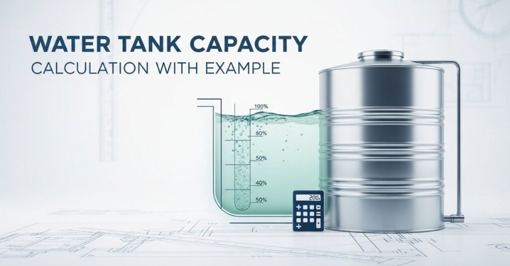 Water Tank Capacity Calculation Volume Formula With Example Guide 2026 1 Water Tank Capacity Calculation